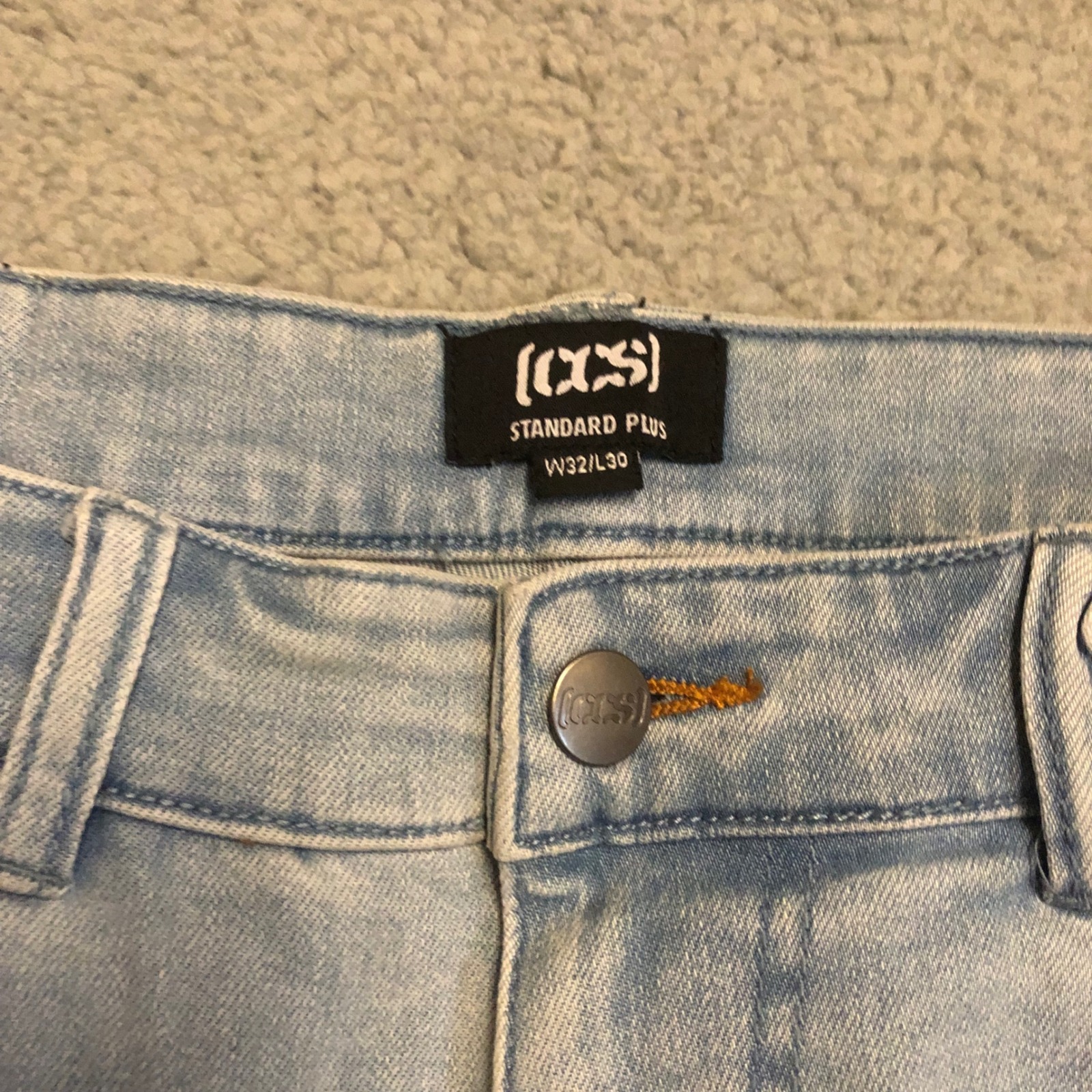 Ccs Standard Plus Straight Leg Jeans Light Wash Mens 32x30 Nwt Skate Denim — image 2 of 8